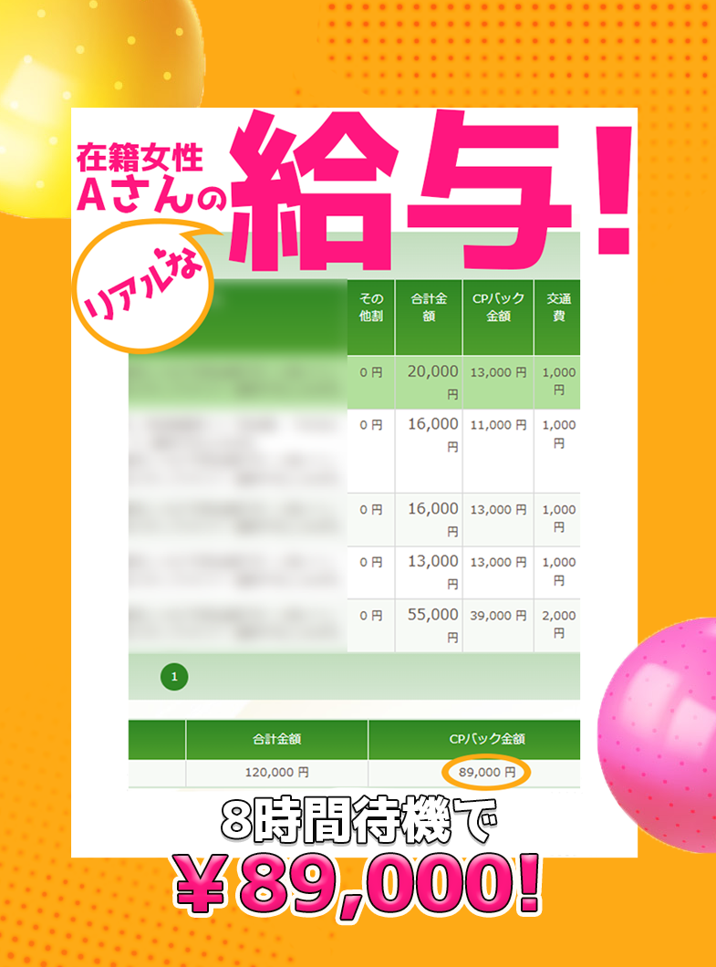 八王子人妻城（モアグループ）の給与画像1