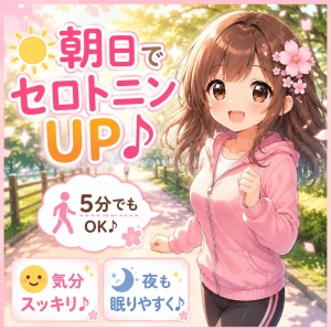 🌸朝日とセロトニンのちょっといい話♪🌸のアイキャッチ画像