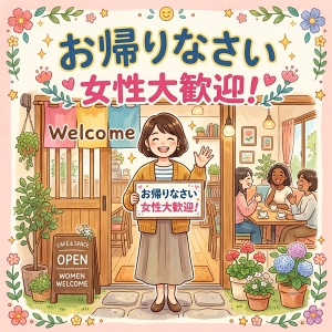 お帰りなさい女性大歓迎ですよ！のアイキャッチ画像
