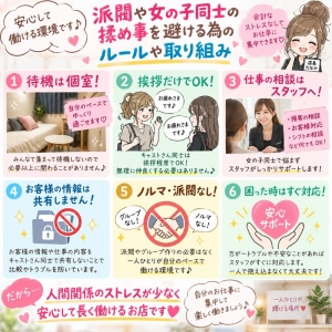 派閥や女の子同士の揉め事を避ける為のルールや取り組みはありますか？のアイキャッチ画像