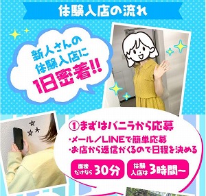 【空き時間に面接できます】面接だけなら30分！体験入店は3時間ぐらいからOKです。のアイキャッチ画像
