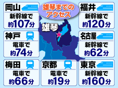  駅から無料送迎あります♪