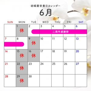 【 2026年6月 】営業日カレンダーのアイキャッチ画像