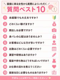 面接に来る女性から実際によくいただく質問ベスト10のアイキャッチ画像