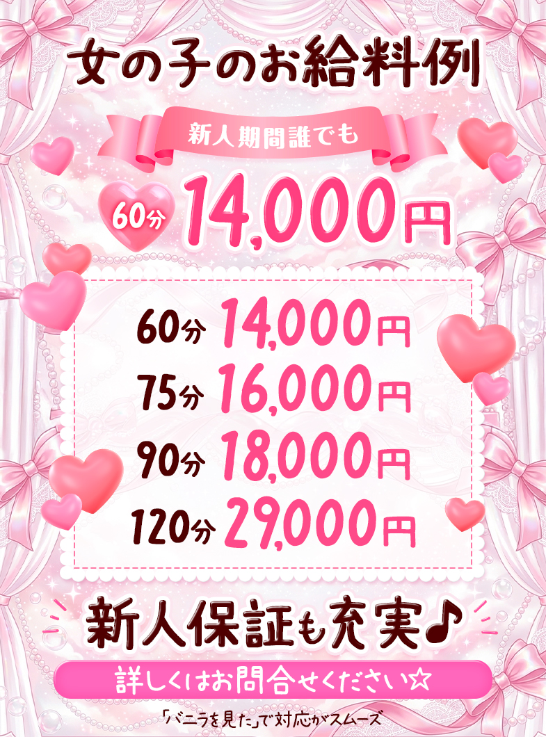 赤と黒～女と男の秘密倶楽部～の☆実際の給与例☆