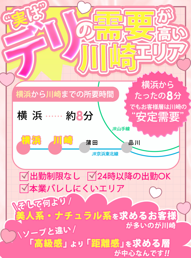 川崎ウルトラギャラクシー(ウルトラグループ)の🎀 実はデリの需要が高い川崎エリア 💖