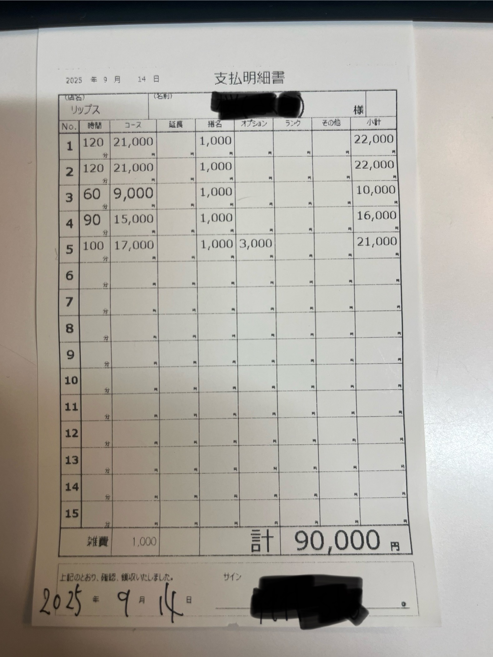 イメージヘルス リップスの給与画像3