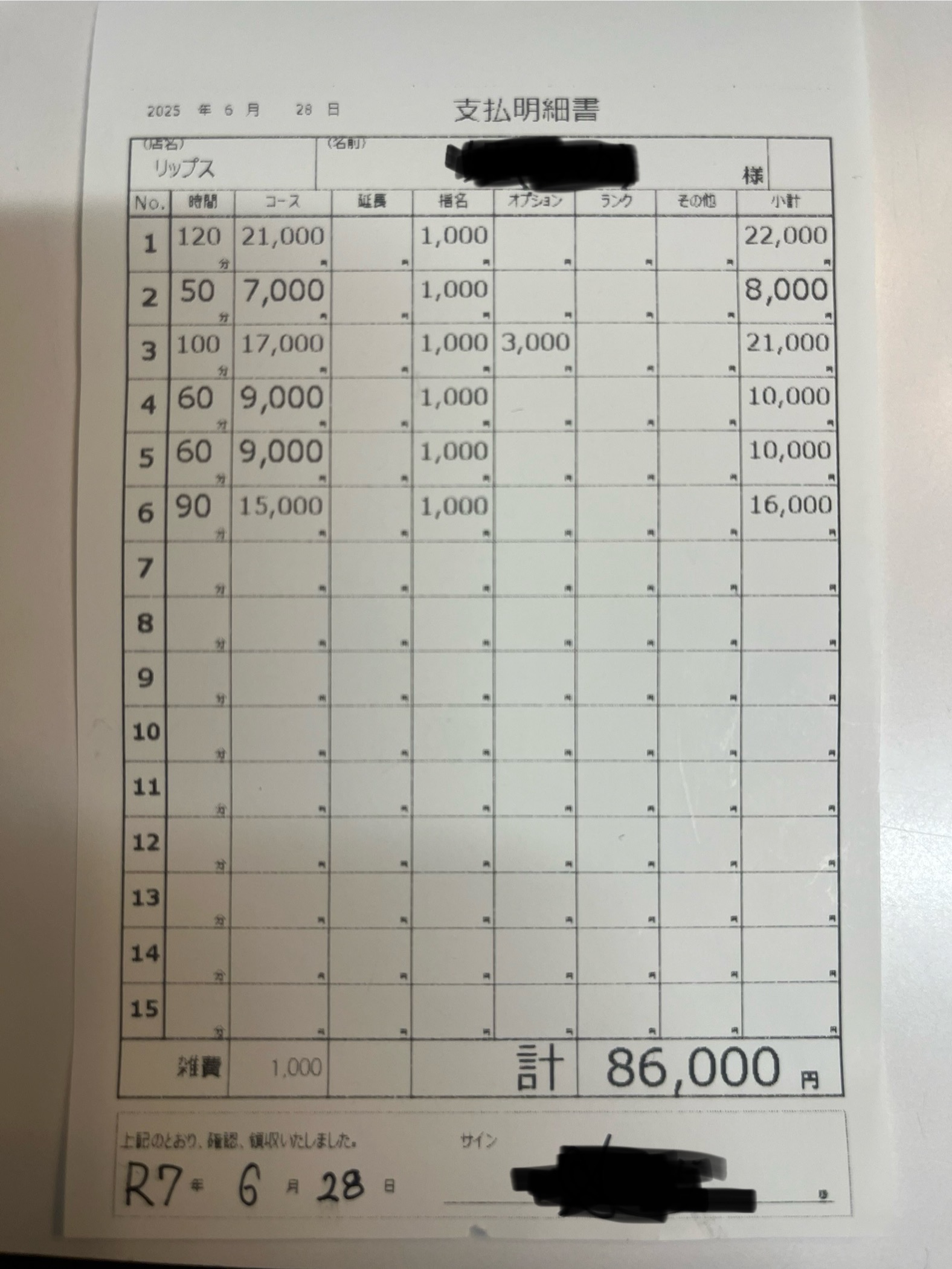 イメージヘルス リップスの給与画像5
