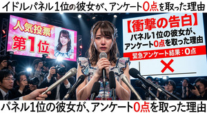 第１部【衝撃の告白】パネル1位の彼女が、アンケート0点を取った理由のアイキャッチ画像