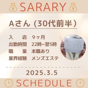 💰リアル💰お給料公開＆スケジュール　3月5日のアイキャッチ画像