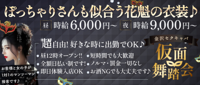 仮面舞踏会のぽっちゃり求人画像