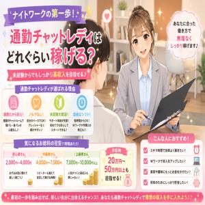 ナイトワークの第一歩！通勤チャットレディはどれぐらい稼げる？のアイキャッチ画像