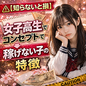 【知らないと損】女子高生コンセプトで稼げない子の特徴のアイキャッチ画像