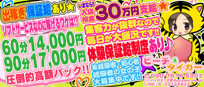 ピーチ&タイガー癒しの時間お届けいたします