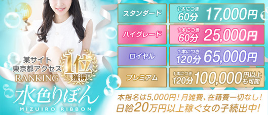 水色りぼん