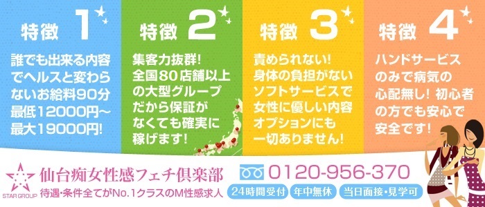 仙台痴女性感フェチ倶楽部の求人画像