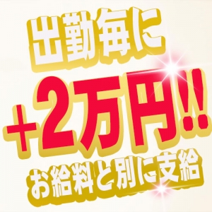 採用者全員お給料と別に2万円支給!!のアイキャッチ画像