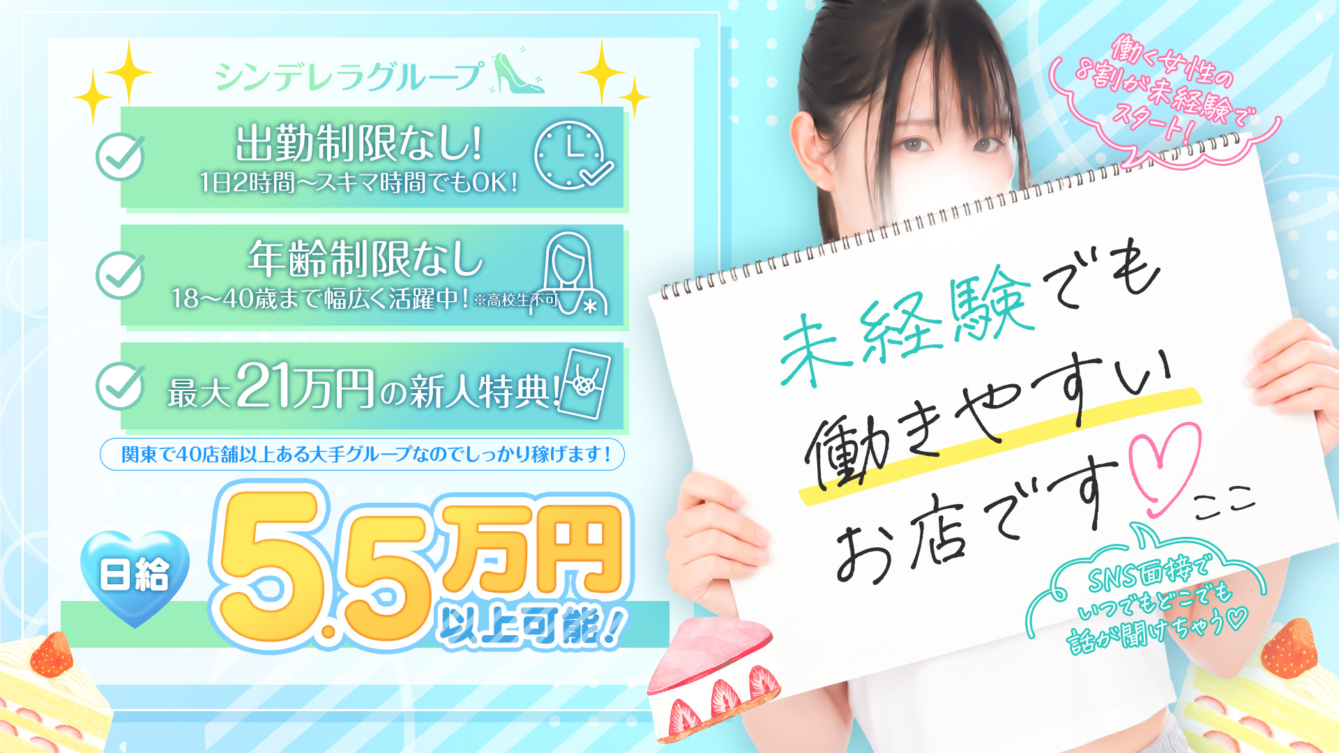 埼玉西川口ショートケーキ(シンデレラグループ)の求人画像