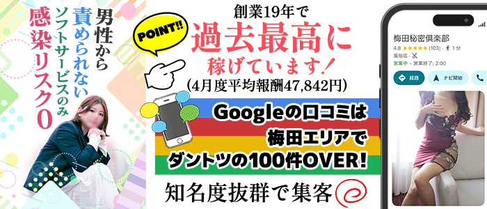 梅田人妻秘密倶楽部の求人画像