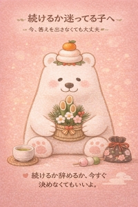 🩶続けるか迷ってる子へ    ― 今、答えを出さなくても大丈夫 ―のアイキャッチ画像