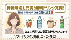 待機環境で飲めるドリンクは何がありますか？のアイキャッチ画像