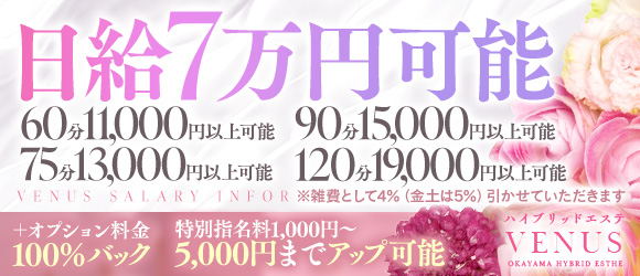 ハイブリットエステ VENUSの求人画像