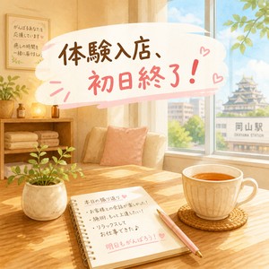 30代未経験の方の体験入店、初日が無事に終了のアイキャッチ画像