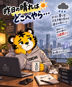 ☁️ 昨日の晴れはどこへやら&hellip;のアイキャッチ画像
