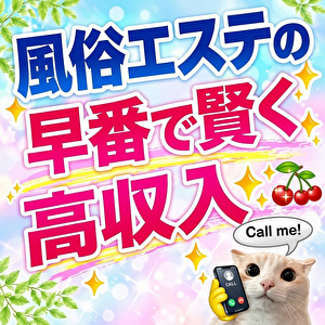 【朝10時オープン】お昼の時間を有効活用！ヘルスより稼ぎやすい風俗エステの魅力✨のアイキャッチ画像